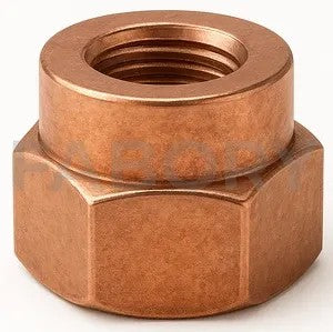 THERMAG Prevailing torqe type hexagon exhaust nut, all metal MF Steel Copper plated