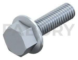 DIN 6921 Hexagon Flange Bolt with Toothed Flange, Zinc Flake Cr6+ Free, Class 90/100