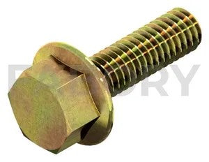 DIN 6921 Hexagon Flange Bolt with Non-serrated Flange, Zinc Plated Yellow Passivated, Class 8.8