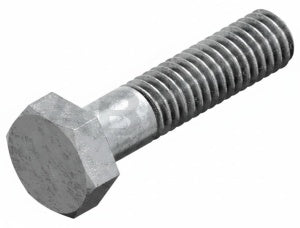 DIN 931 Partially Threaded Metric Hexagon Head Bolt, Hot Dip Galvanised - Oversized, Class 8.8