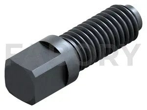 Square head bolt with collar and short rounded dog point DIN 480 Steel Plain 10.9