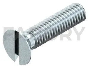 Slotted countersunk head screw DIN 963 Steel Zinc plated 4.8