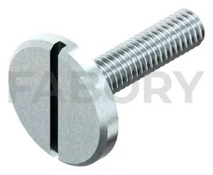 Slotted pan head screw with large head DIN 921 Steel Zinc plated 5.8