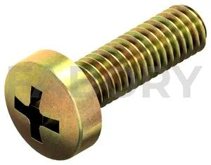 Cross recessed raised cheese head screw DIN 7985-H Steel Zinc plated yellow passivated 4.8