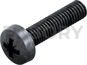 Cross recessed raised cheese head screw DIN 7985-Z Steel Zinc plated black passivated 4.8
