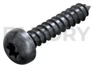 Hexalobular socket pan head tapping screw ISO 14585 C Steel Zinc plated black passivated