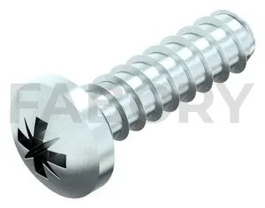 Cross recessed pan head screw rst-z Steel Zinc plated