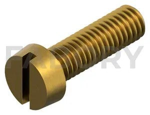 Slotted cheese head screw DIN 84 Steel Zinc plated yellow passivated 4.8