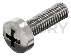 Cross recessed raised cheese head screw DIN 7985-H Stainless steel A2