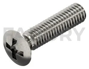Cross recessed raised countersunk head screw DIN 966 A-H Stainless steel A4