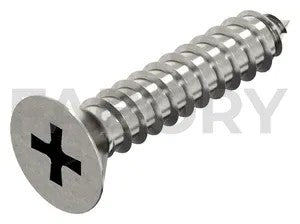 Cross recessed countersunk head tapping screw DIN 7982 C-H Stainless steel A4