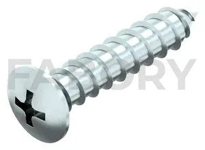 Cross recessed caphead tapping screw Steel Zinc plated