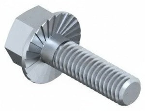 DIN 6921 Hexagon Flange Bolt with Toothed Flange, Zinc Flake Cr6+ Free, Class 90/100