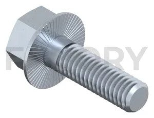 DIN 6921 Hexagon Flange Bolt with Ribbed Flange, Zinc Flake Cr6+ Free, Class 100