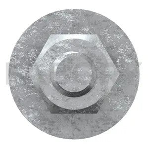 DIN 603/555 Coach Bolt with Hexagon Nut, Hot Dip Galvanised, 4.6