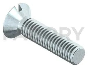 Slotted countersunk head screw DIN 963 Steel Zinc plated 8.8