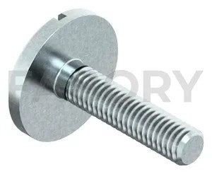 Slotted pan head screw with large head DIN 921 Steel Zinc plated 5.8