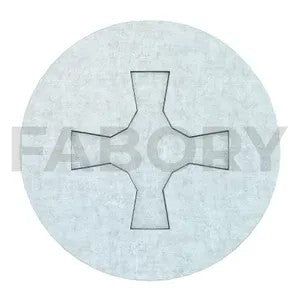 Cross recessed countersunk head screw Phillips, UNC ASME B18.6.3 Steel Zinc plated