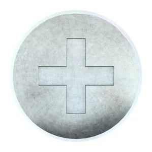 Cross recessed raised cheese head screw DIN 7985-H Steel Zinc plated with thick Cr(III) passivation 4.8