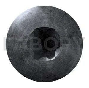 Hexalobular socket pan head screw DIN ≈7985 Steel Zinc plated black passivated 4.8