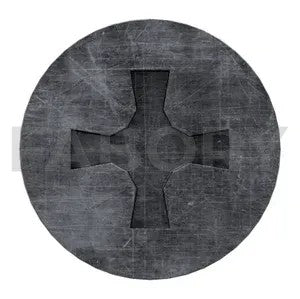 Cross recessed countersunk head screw Phillips DIN 965 Steel Zinc plated black passivated 4.8