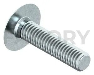 Double slotted mushroom head screw NF E25-129 Steel Zinc plated 4.8 with nut