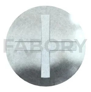 Double slotted mushroom head screw NF E25-129 Steel Zinc plated 4.8 with nut