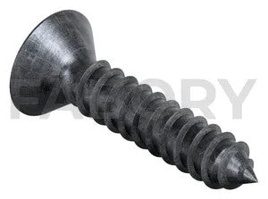 Cross recessed raised countersunk head tapping screw DIN 7983 C-H Steel Zinc plated black passivated