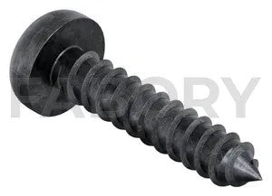 Hexalobular socket pan head tapping screw ISO 14585 C Steel Zinc plated black passivated