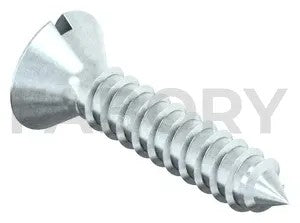 Slotted raised countersunk head tapping screw DIN 7973 C Steel Zinc plated
