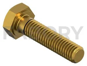 Hexagon head screw ISO 4017 Brass CU2/CU3