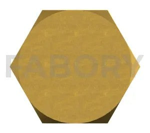 Hexagon head bolt DIN 931 Brass CU2/CU3
