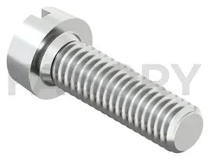 Slotted cheese head screw DIN 84 Brass CU2/CU3 Nickel plated