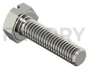 DIN 933 Fully Threaded Metric Slotted Hexagon Head Bolt, Stainless Steel A2-70