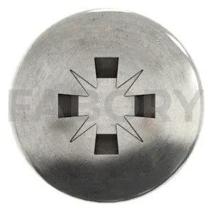 Cross recessed pan head tapping screw with flat end DIN 7981 F Stainless steel A2