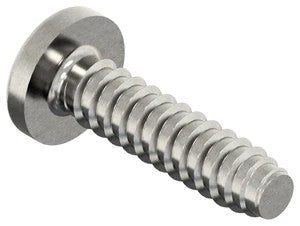 Cross recessed pan head tapping screw with flat end DIN 7981 F Stainless steel A2