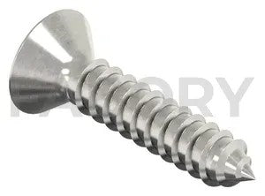 Cross recessed countersunk head tapping screw DIN 7982 C-H Stainless steel A2