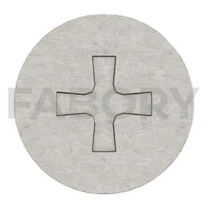 Cross recessed countersunk head tapping screw with flat end DIN 7982 F-H Stainless steel A2