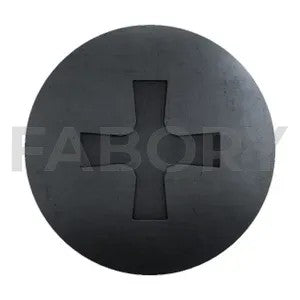 Pan head screw for thermo plastics Steel Zinc plated black passivated