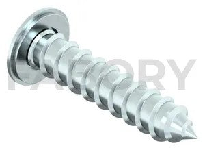 Cross recessed caphead tapping screw Steel Zinc plated